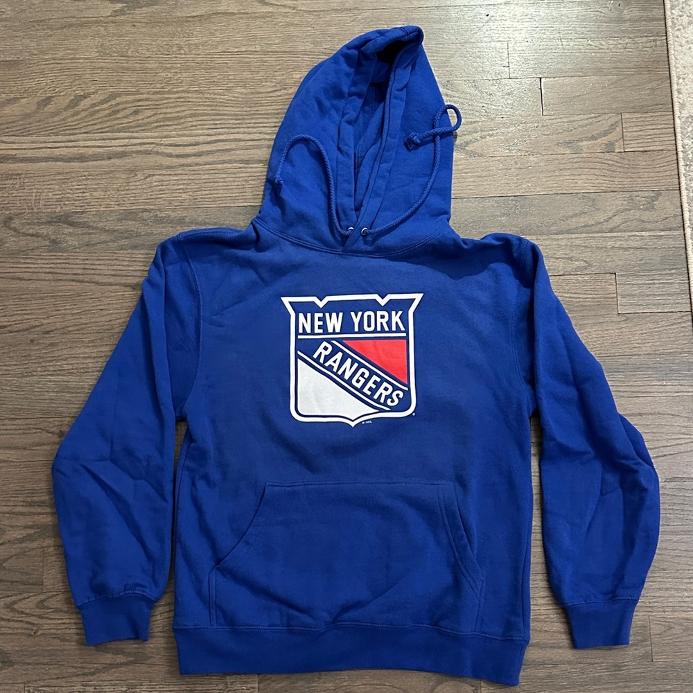 Women’s NHL New York Rangers Blue Hockey Hoodie Sweatshirt S